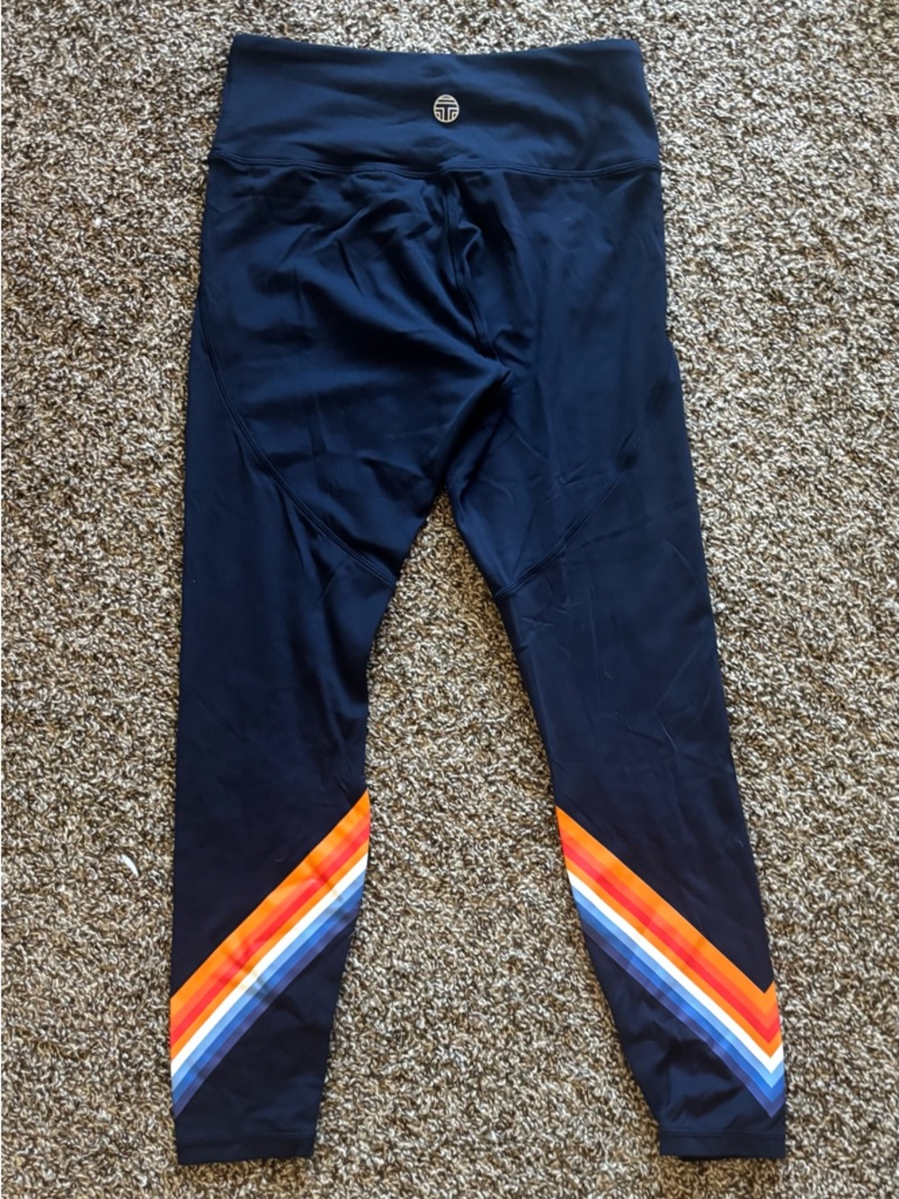 Tory Sport Navy Performance Leggings